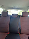 Чохли на сидіння БМВ Е39 (BMW E39) модельні MAX-N з екошкіри Чорно-коричневий, фото 2
