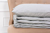 Летний спальный набор 2619 EcoSilk 16-5703 одеяло и наволочки Light Gray MirSon 140х205 см