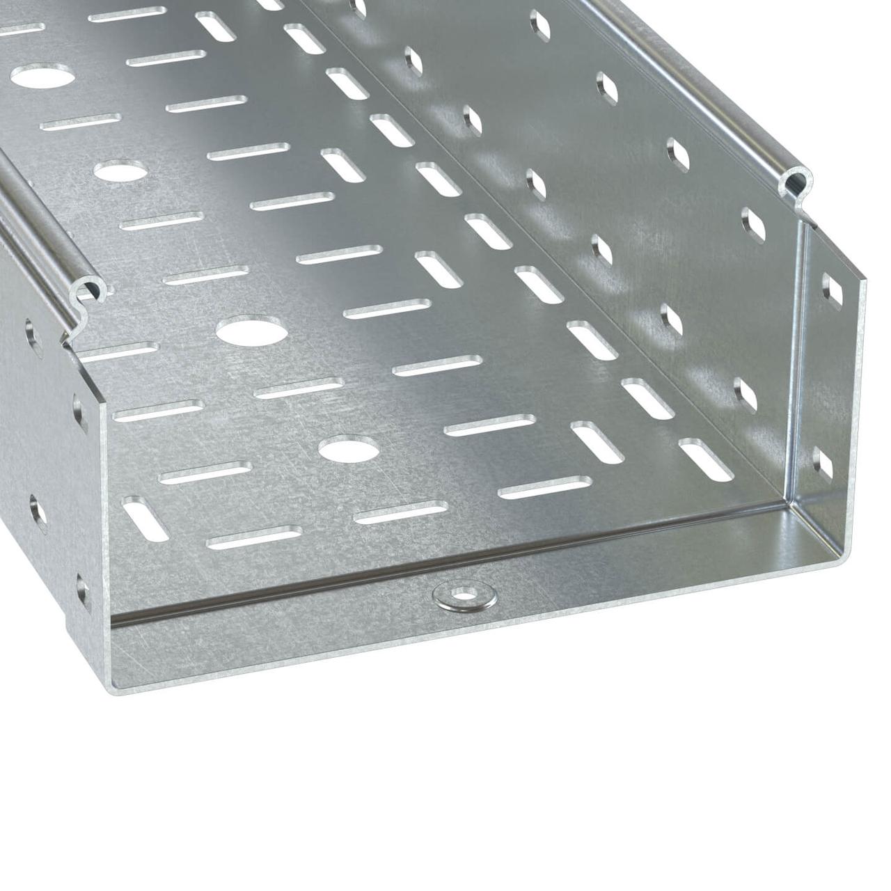 Короб/лоток перфорований 300х100*1,0мм, гарячого цинкування, дкс [3534410], фото 1