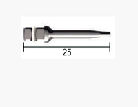 Отвертка 6-гранная для динамометрического / храпового ключа, длина = 25мм, № XHD25W
