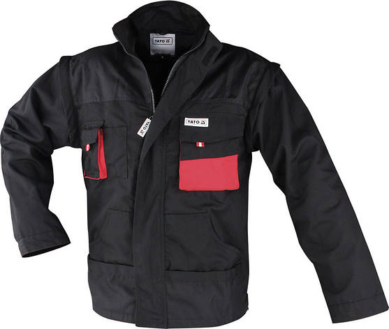 Робоча куртка чорна YATO YT-8022 розмір L, фото 2