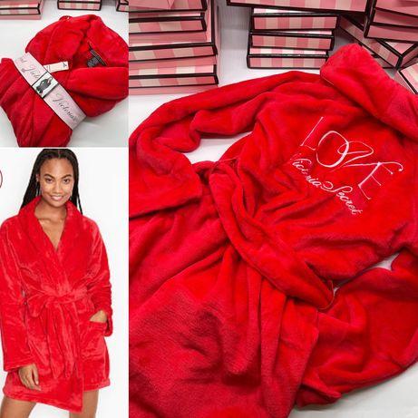 🖤✨ Жіночий халат Victoria's Secret плюшевий (Чорний, XS/S)