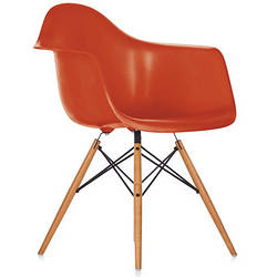 Крісло обіднє пластикове СДМ-Груп Тауер Вуд, ніжки бук, червоний