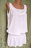 Жіноча блузка літня з прошвой. Бавовна. Біла 44 р., фото 2