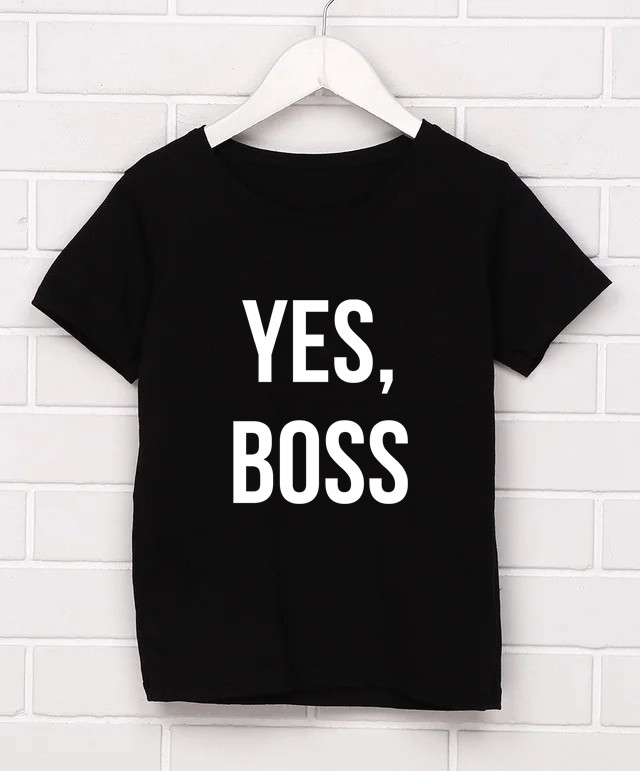 Жіноча футболка з принтом Yes boss