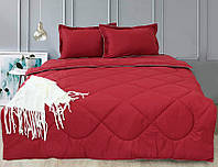 Набор одеяло 1.5-спальное+2 наволочки 50х70 и простынь 150х245 см.Турция Bordo