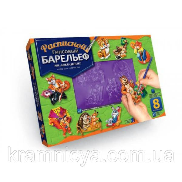 Розписний гіпсовий барельєф 8 фігур (РГБ-06)