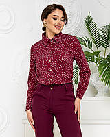 Нарядный костюм блуза + брюки, арт 600/601, цвет бордовый