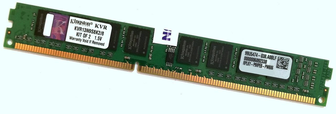 Оперативная память Kingston DDR3 4Gb 1333MHz PC3 10600U LP 1R8 CL9