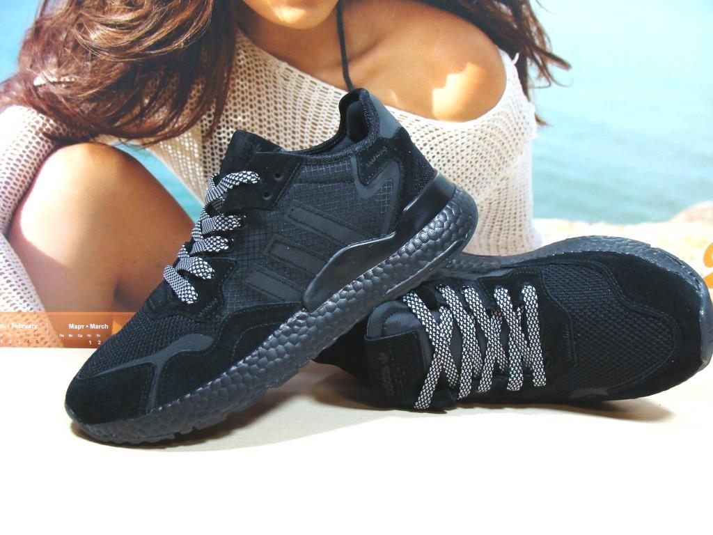 Кросівки чоловічі Adidas Nite Jogger Boost 3M чорні 45 р.