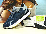 Кросівки чоловічі Adidas Nite Jogger Boost 3M сині 42 р., фото 4