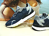 Кросівки чоловічі Adidas Nite Jogger Boost 3M сині 44 р., фото 6