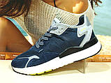 Кросівки чоловічі Adidas Nite Jogger Boost 3M сині 45 р., фото 2