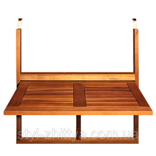 Балконний дерев'яний навісний, відкидний столик