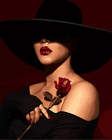 Картини за номерами Mariposa Леді з трояндою (MR-Q2265) 40 х 50 см