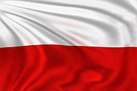 Большой флаг "Польша" 1,0 * 1,5 м