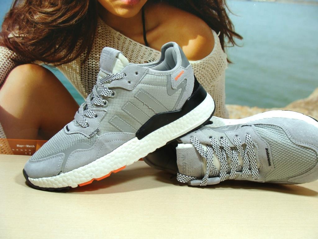 Кросівки чоловічі Adidas Nite Jogger Boost 3M сірі 46 р.