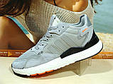 Кросівки чоловічі Adidas Nite Jogger Boost 3M сірі 42 р., фото 2