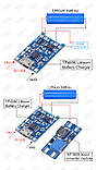 Модуль TP4056 USB Type-C зарядки литієвих акумуляторів з захистом DC 5 В, фото 8