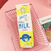 Пенал шкільний дитячий для хлопчиків і дівчаток (жовтий) «Milk» у формі коробки для молока