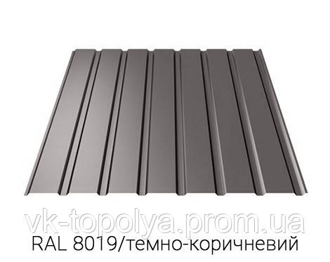 Профиль Ran Tech 15Н 0.45mm SH POLMAT RAL8019/СЕРО-КОРИЧНЕВЫЙ (1170*2000) - фото 1 - id-p1417819369