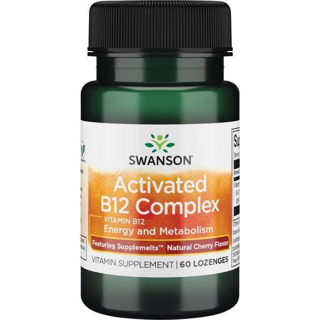 Активований комплекс B-12, Supplemelts Sublingual Activated B-12, Swanson, 60 льодяників
