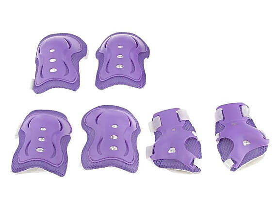 Комплект захисту BS Kids 3 в 1 розмір М Фіолетовий, фото 2
