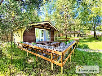 Строительство недорогой базы отдыха в Макаровском районе под ключ. Глэмпинг 6