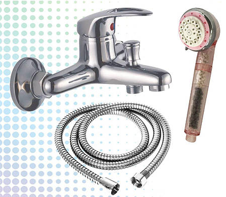 Змішувач для ванни Globus Lux Fitnes GI-102 + лійка з фільтром SFH-01, фото 1