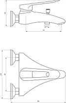 Змішувач для ванни CRISTAL Favorit GNFF-102, фото 5