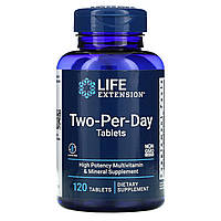 Мультивитаминный комплекс Дважды в день Life Extension Two-per-Day 120 таблеток