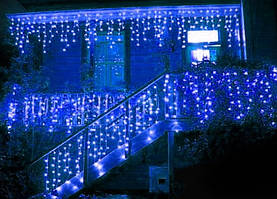 Світлодіодна гірлянда синій 4м * 0,6 м IP44 вулична ECOLEND