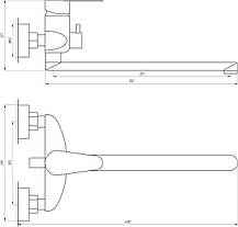Змішувач для ванни Globus Lux MAIN SM-208, фото 6