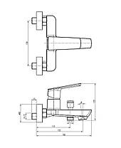 Змішувач для ванни TOPAZ LEXI TL 21101-H57-W, фото 6