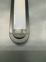 Алюмінієвий профіль врізний для світлодіодної Led стрічки ЛПВ7 чорний