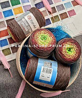 Yarnart macrame cotton spectrum пряжа макраме секционная 1305