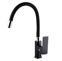 Змішувач для кухні DOMINO MALIBU DMM-203 LR-BLACK-BLACK, фото 4