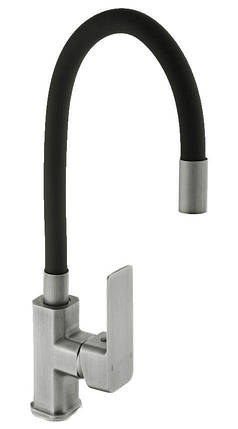 Змішувач для кухні DOMINO MALIBU DMM-203 LR-StSTEEL-BLACK, фото 1