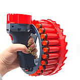 Автоматичний іграшковий бластер акумуляторний Growler 30 зарядів з м'якими нерфами, фото 5