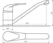Змішувач для кухні EcoMix E-GEZ-203, фото 6