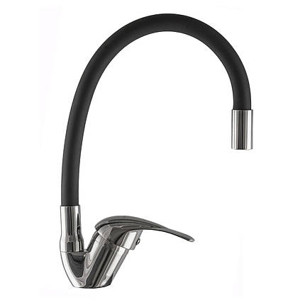 Змішувач для кухні EcoMix E-GEZ-203SLR-BLACK, фото 1