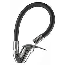 Змішувач для кухні EcoMix E-GEZ-203SLR-BLACK, фото 4