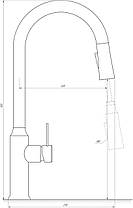 Змішувач для кухні Globus Lux ALPEN SBT1-2033, фото 6