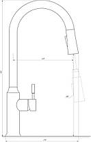 Змішувач для кухні Globus Lux ALPEN SBT1-2033-BB, фото 5