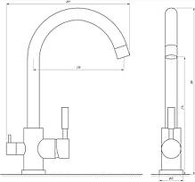 Змішувач для кухні під осмос Globus Lux GLLR-0333, фото 5
