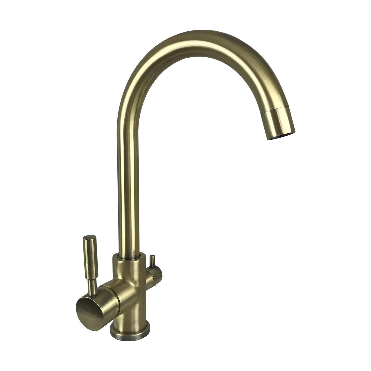 Змішувач для кухні під осмос Globus Lux GLLR-0333-9-BRONZE