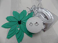 Гвоздики з короною покриття срібло 925 проба