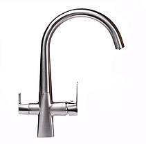 Змішувач для кухні під осмос Globus Lux GLLR-0999-8-STSTEEL, фото 4