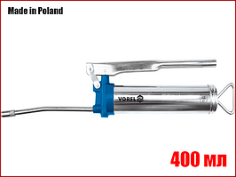 Ручний шприц для змащення з твердою насадкою 400 мл Vorel 78046