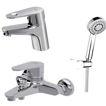 Комплект змішувачів для ванної кімнати Cersanit 3в1 B245, фото 1